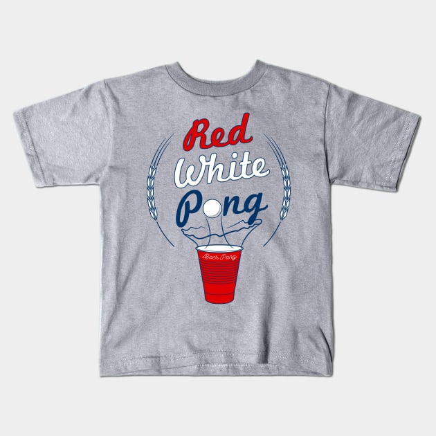 Beer Pong USA Kids T-Shirt by DreamShirts